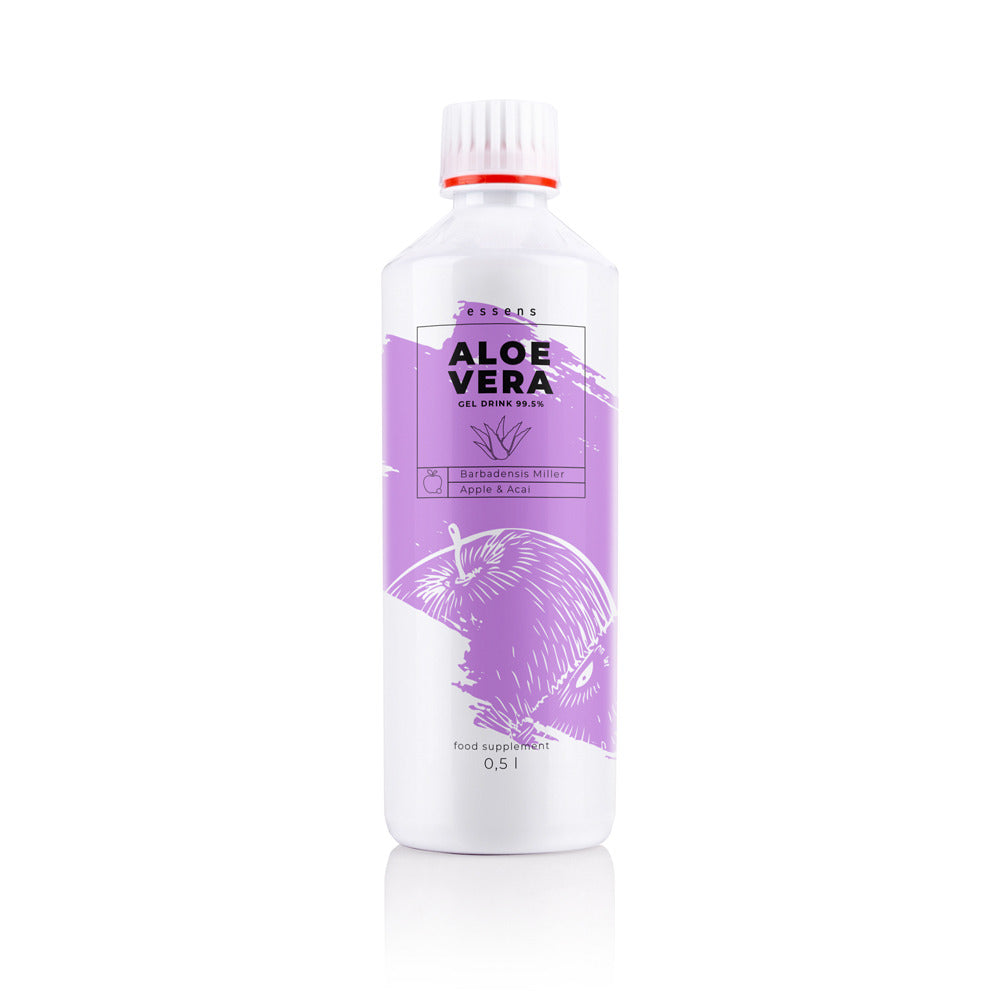 Aloe Vera 99.5% gel drink - Apple + Acai - food supplement