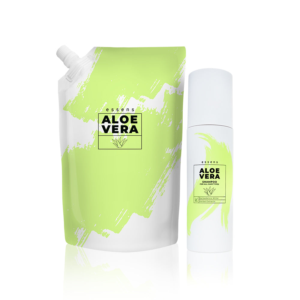 Aloe Vera Set Shampoo for all hair types + Refill (200 ml + 500 ml)
