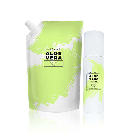 Aloe Vera Set Shampoo for all hair types + Refill (200 ml + 500 ml)